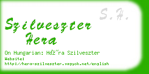 szilveszter hera business card